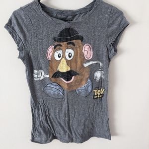 Toy Story cotton Tshirt, Size Medium, grey women's cut